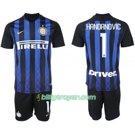 Billige Fotballdrakter Inter Milan HANDANOVIC 1 Barn Hjemmedraktsett 2018/19 Kortermet